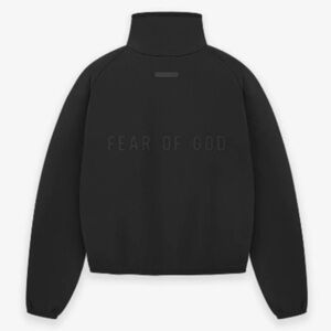 Fear of God High-Collar Black Bomber Jacket